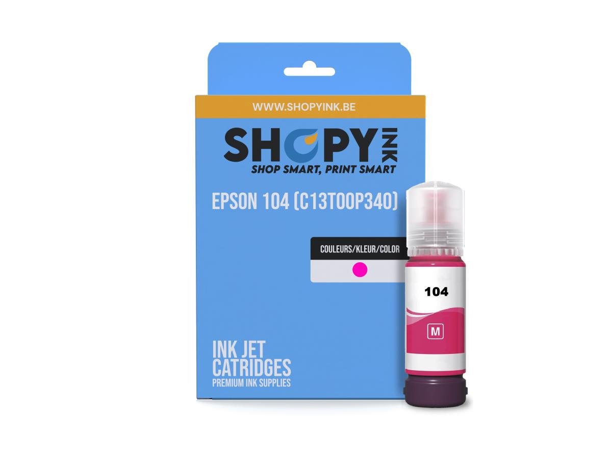 Epson 104 (C13T00P340) – Cartucho de tinta Magenta Compatible