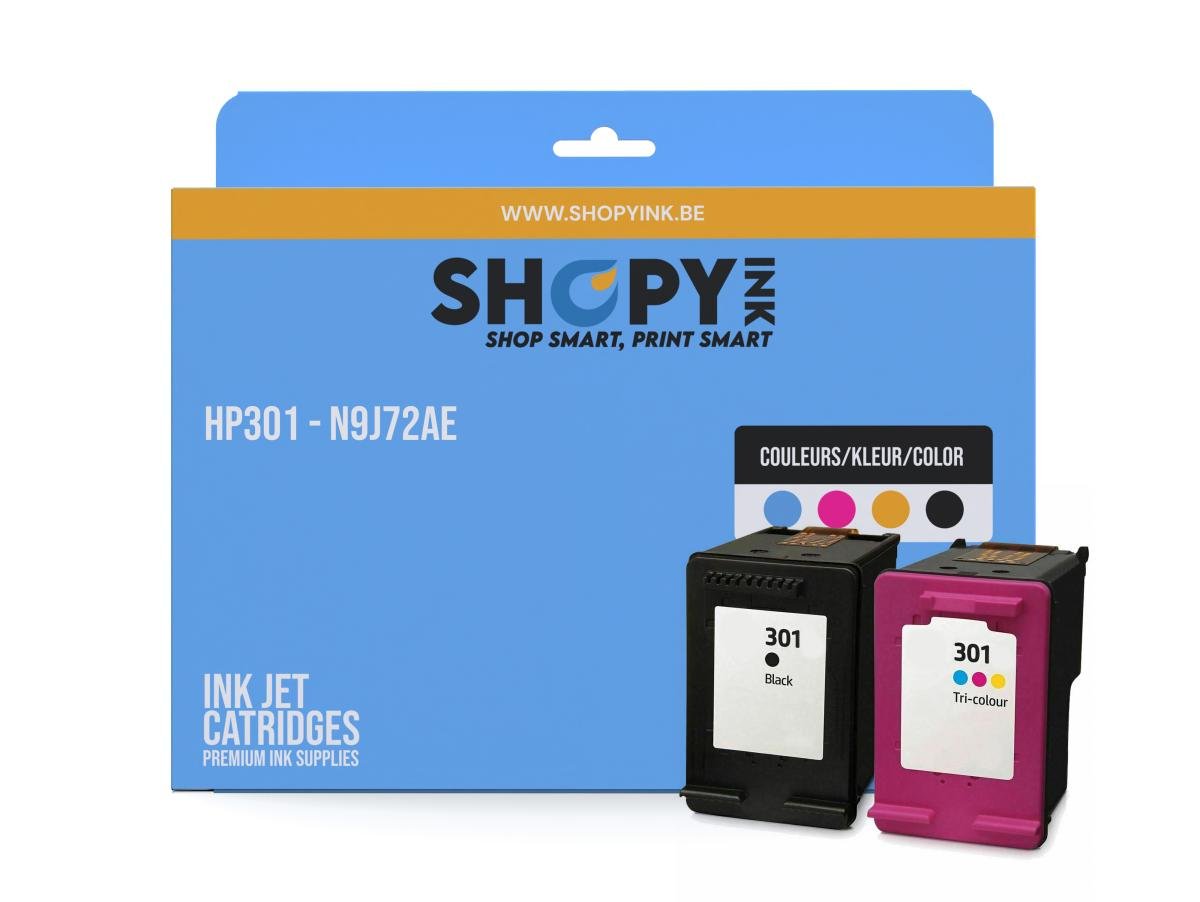 HP 301 (N9J72AE) – Pack de cartuchos de tinta compatible