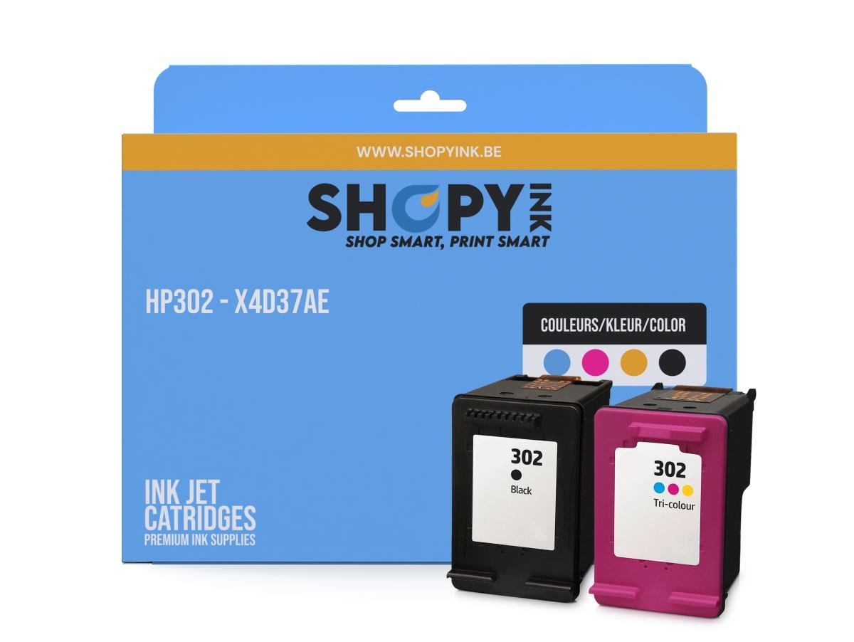 HP 302 (X4D37AE) – Pack de cartuchos de tinta compatible
