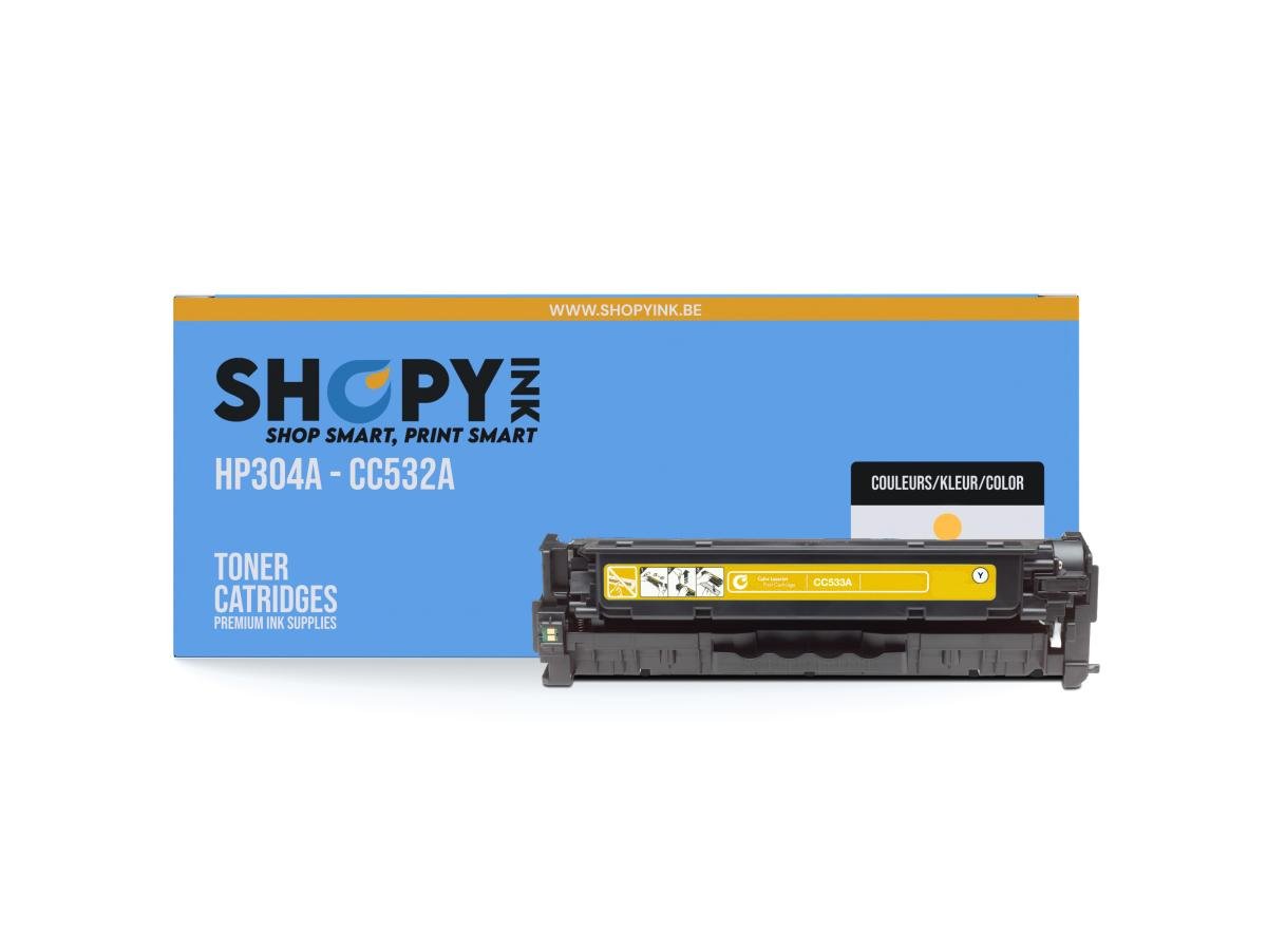 HP 304A (CC532A) – Tóner Amarillo Compatible
