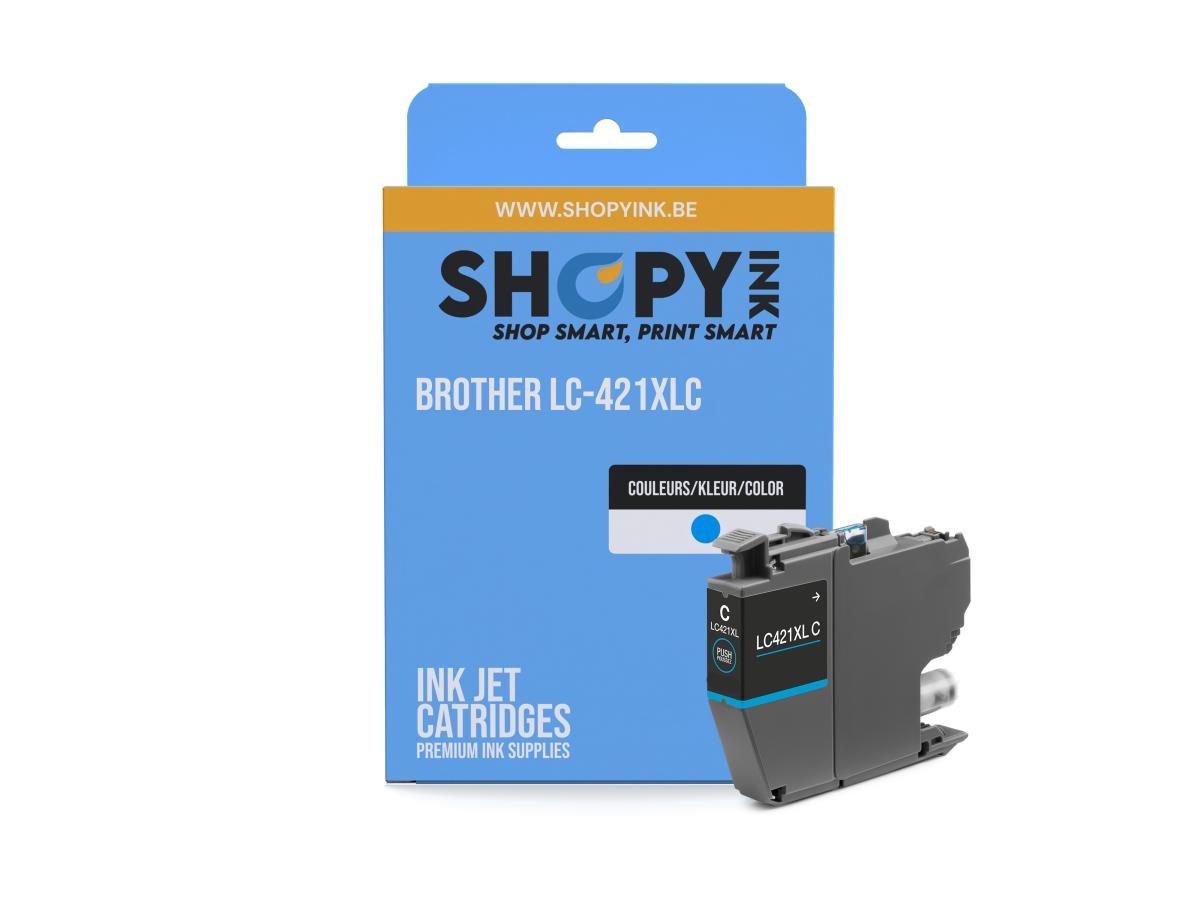 Brother 421 (LC-421XLC) – Cartucho de tinta Cian Compatible