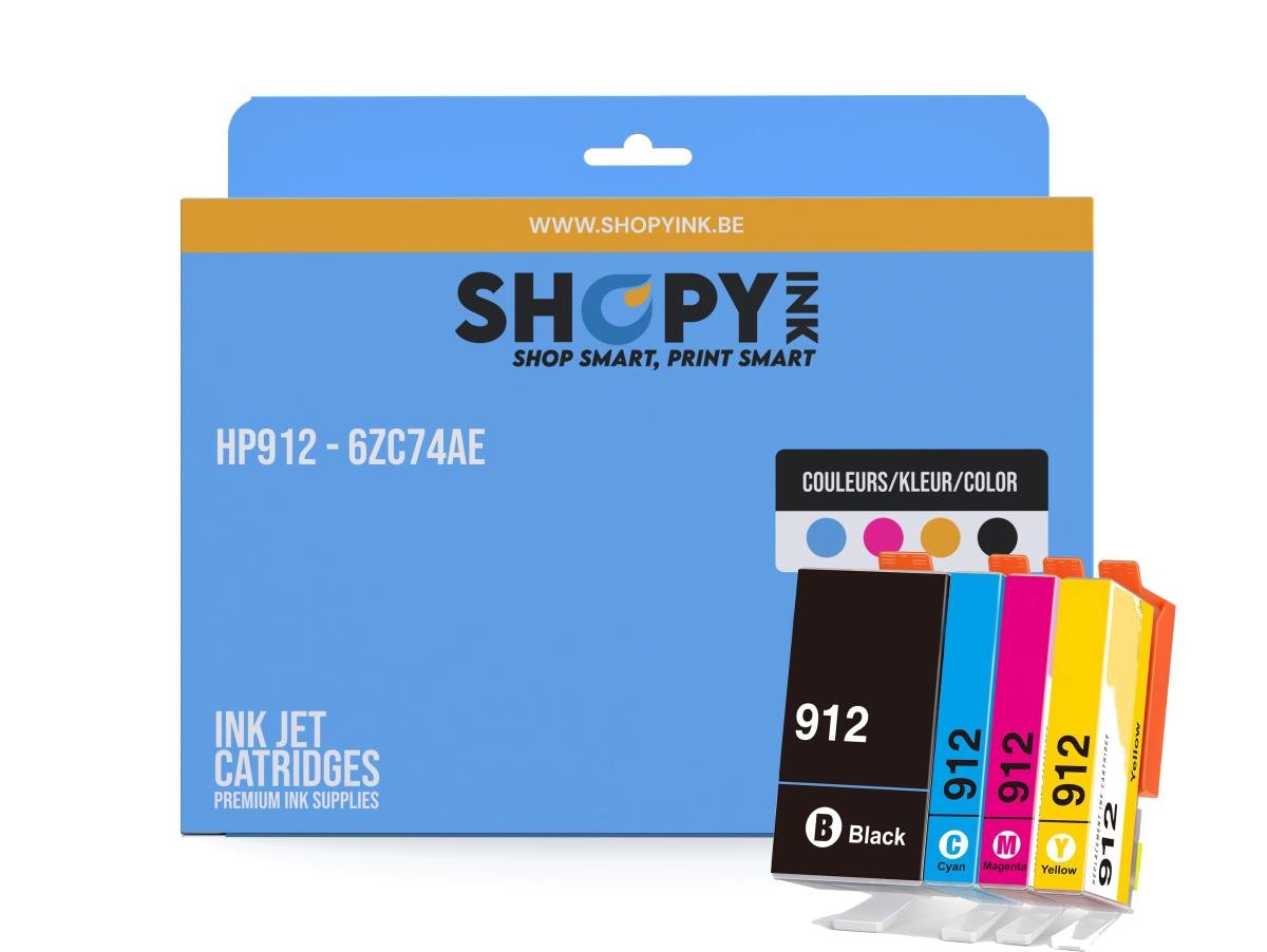 HP 912 (3YL77/78/79/80AE) – Pack de cartuchos de tinta compatible