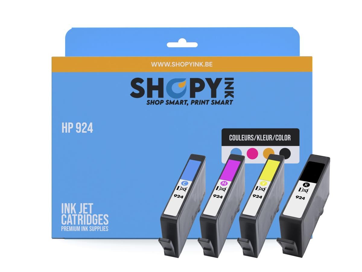 HP 924 (4K0U3/4/5/6NE) – Pack de cartuchos de tinta compatible