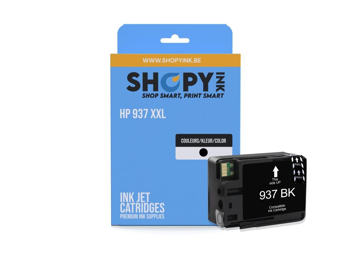HP 937 (4S6W5NE) – Cartucho de tinta Negro Compatible