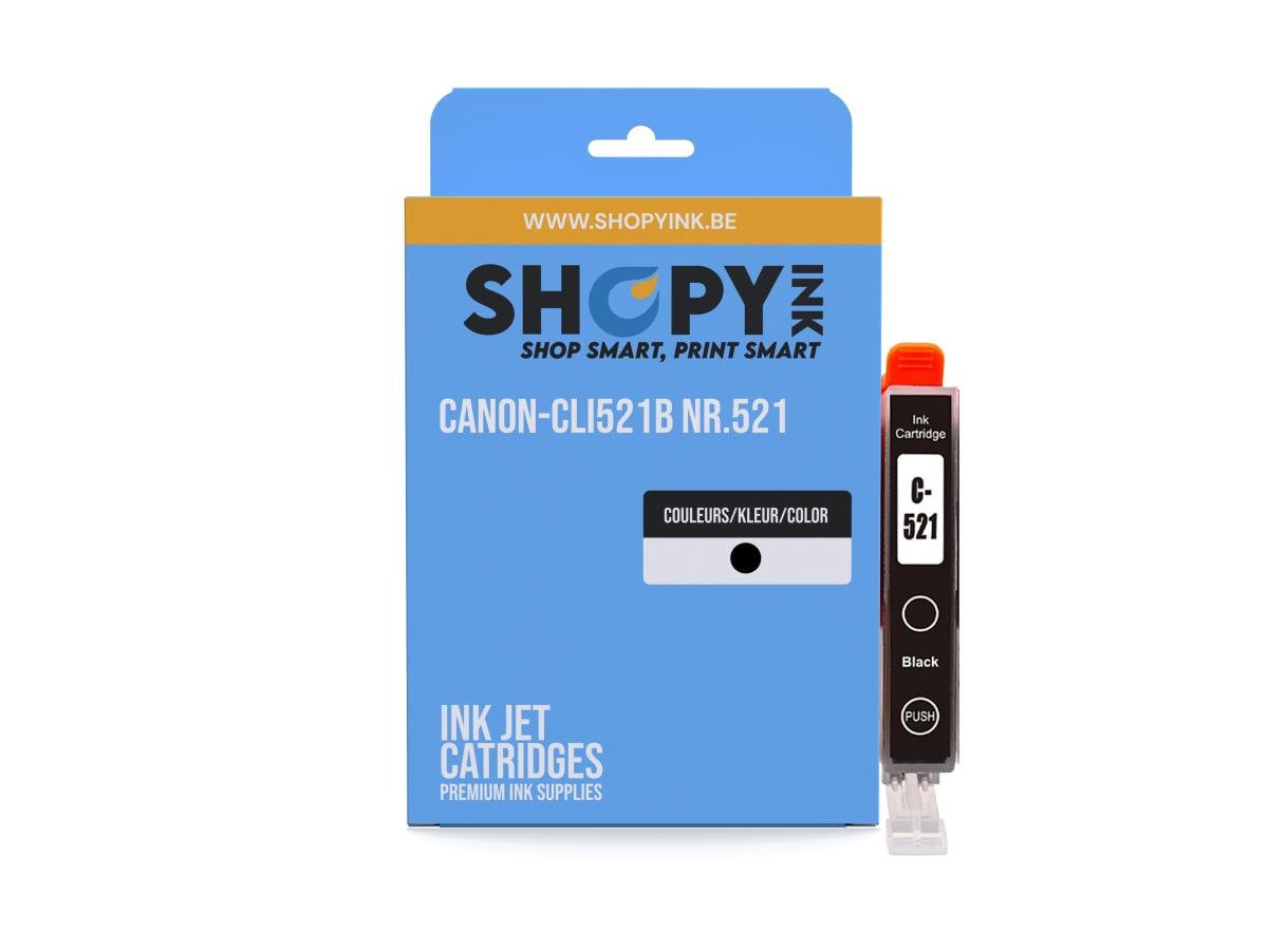 Canon CLI-521 (CLI-521BK) – Cartucho de tinta Negro Compatible