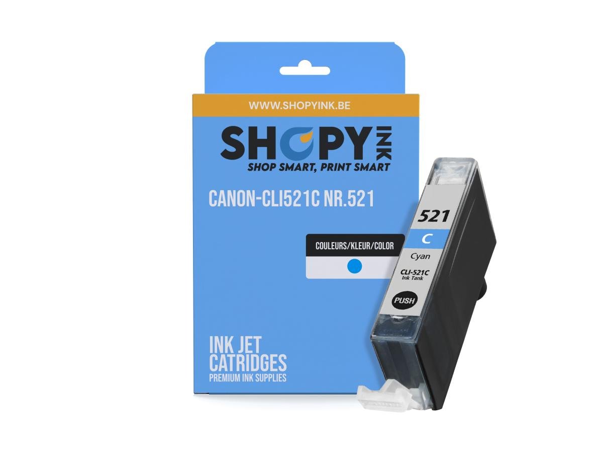 Canon CLI-521 (CLI-521C) – Cartucho de tinta Cian Compatible