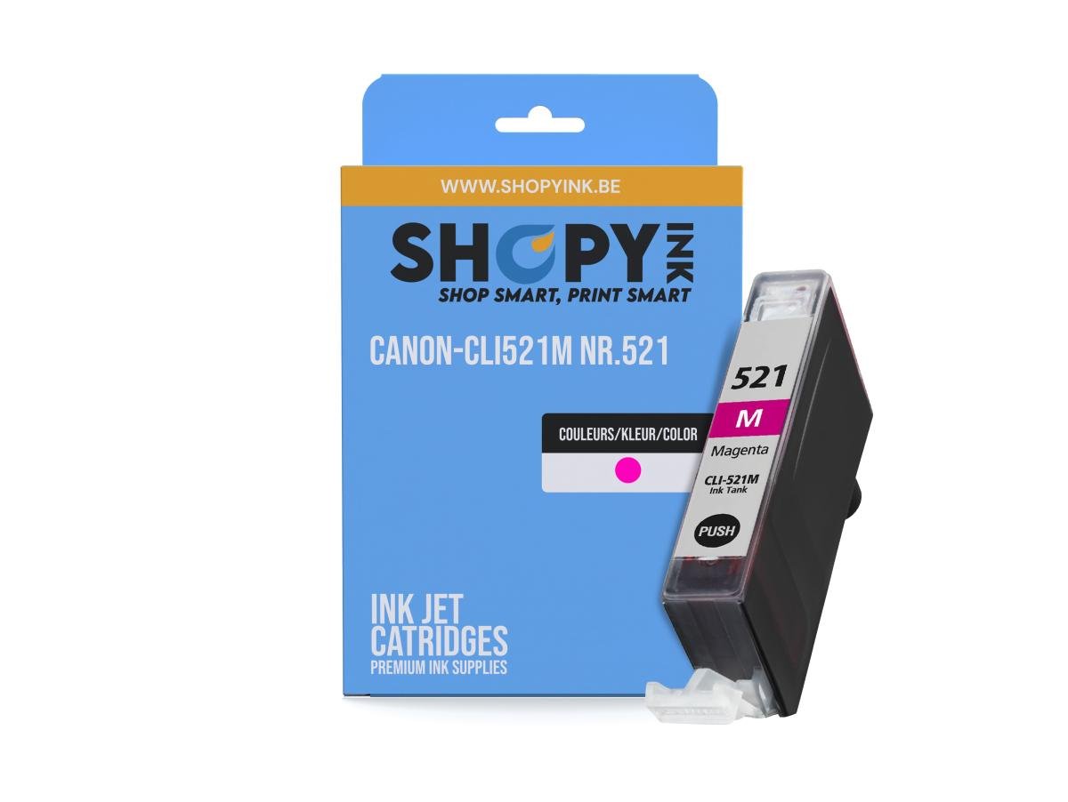 Canon CLI-521 (CLI-521M) – Cartucho de tinta Magenta Compatible