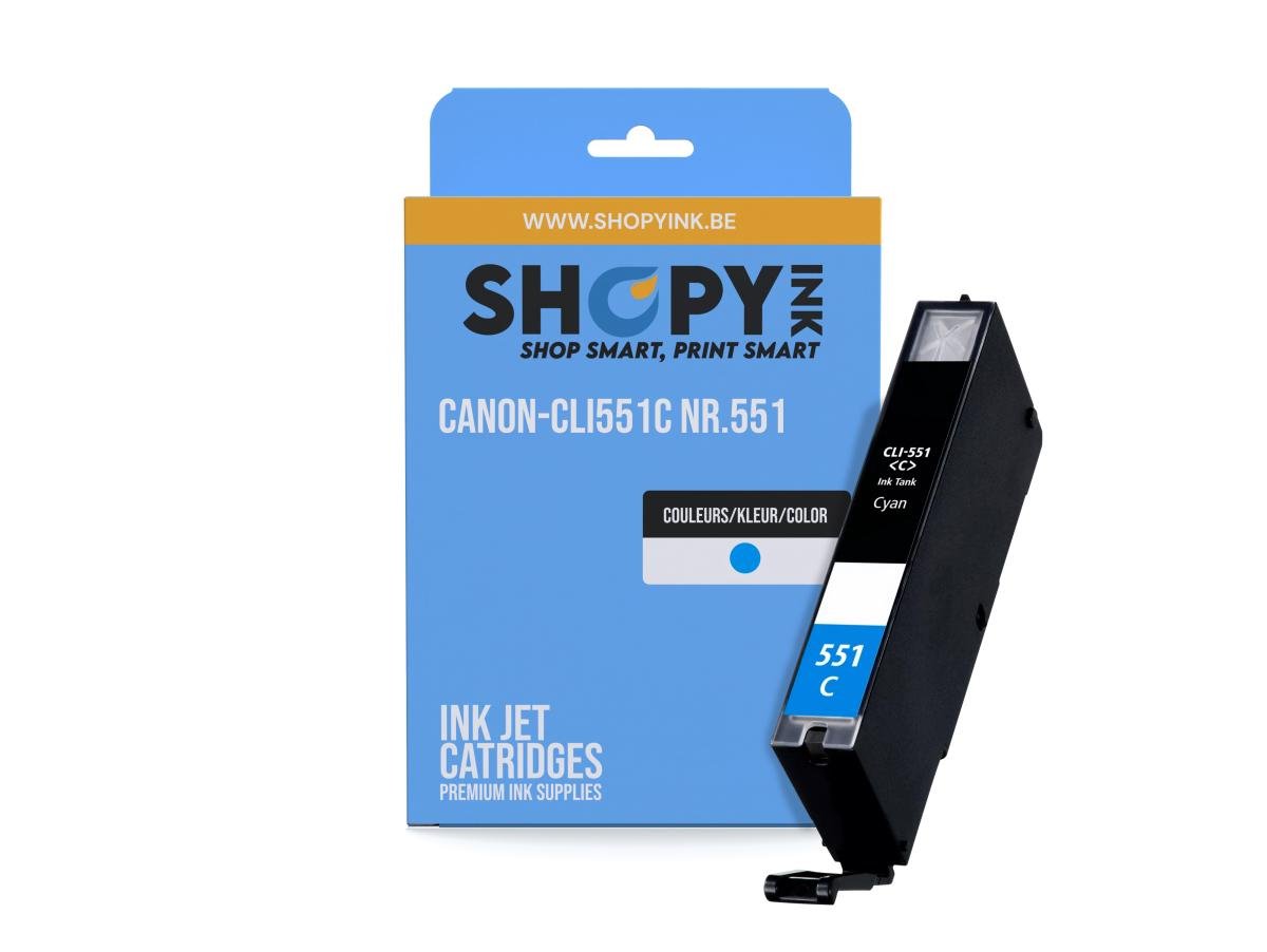 Canon CLI-551 (CLI-551C) – Cartucho de tinta Cian Compatible