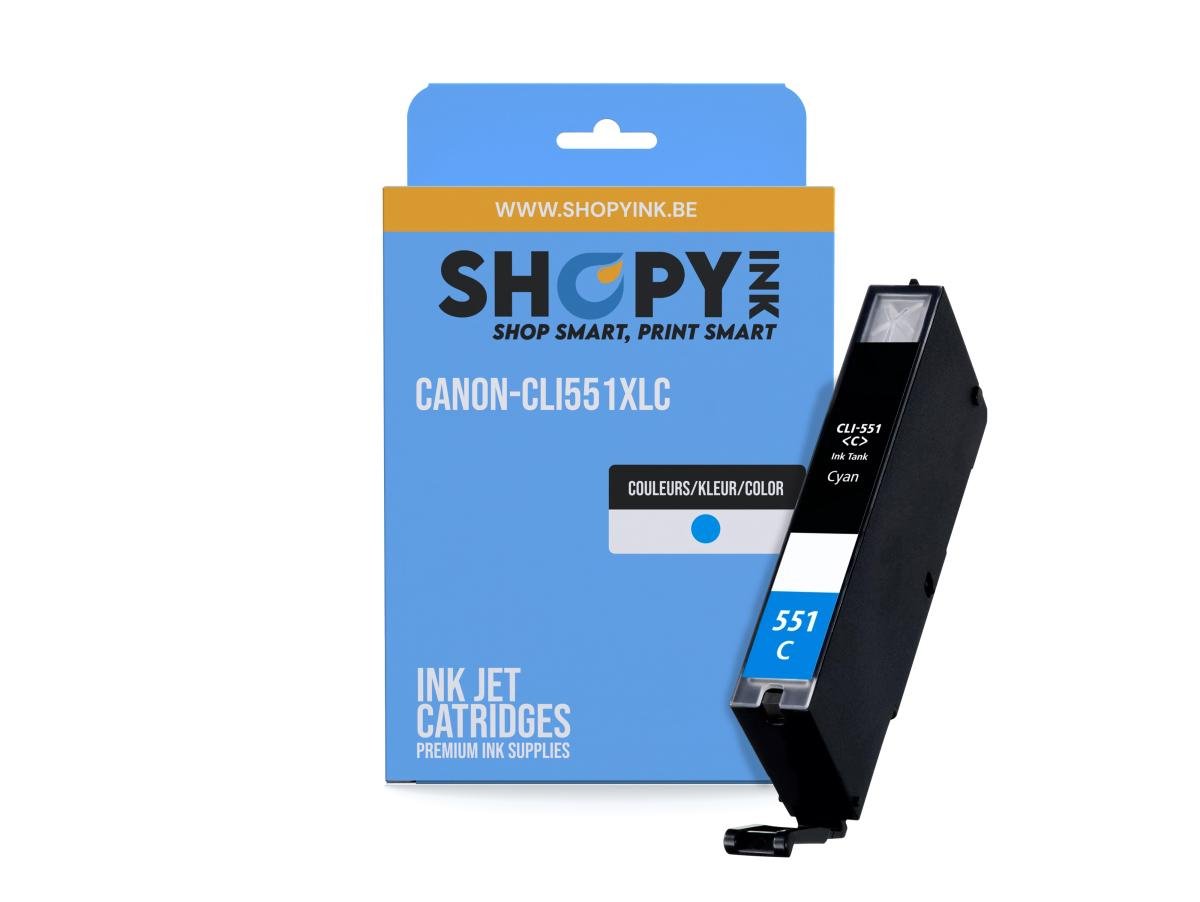 Canon CLI-551 (CLI-551C XL) – Cartucho de tinta Cian Compatible