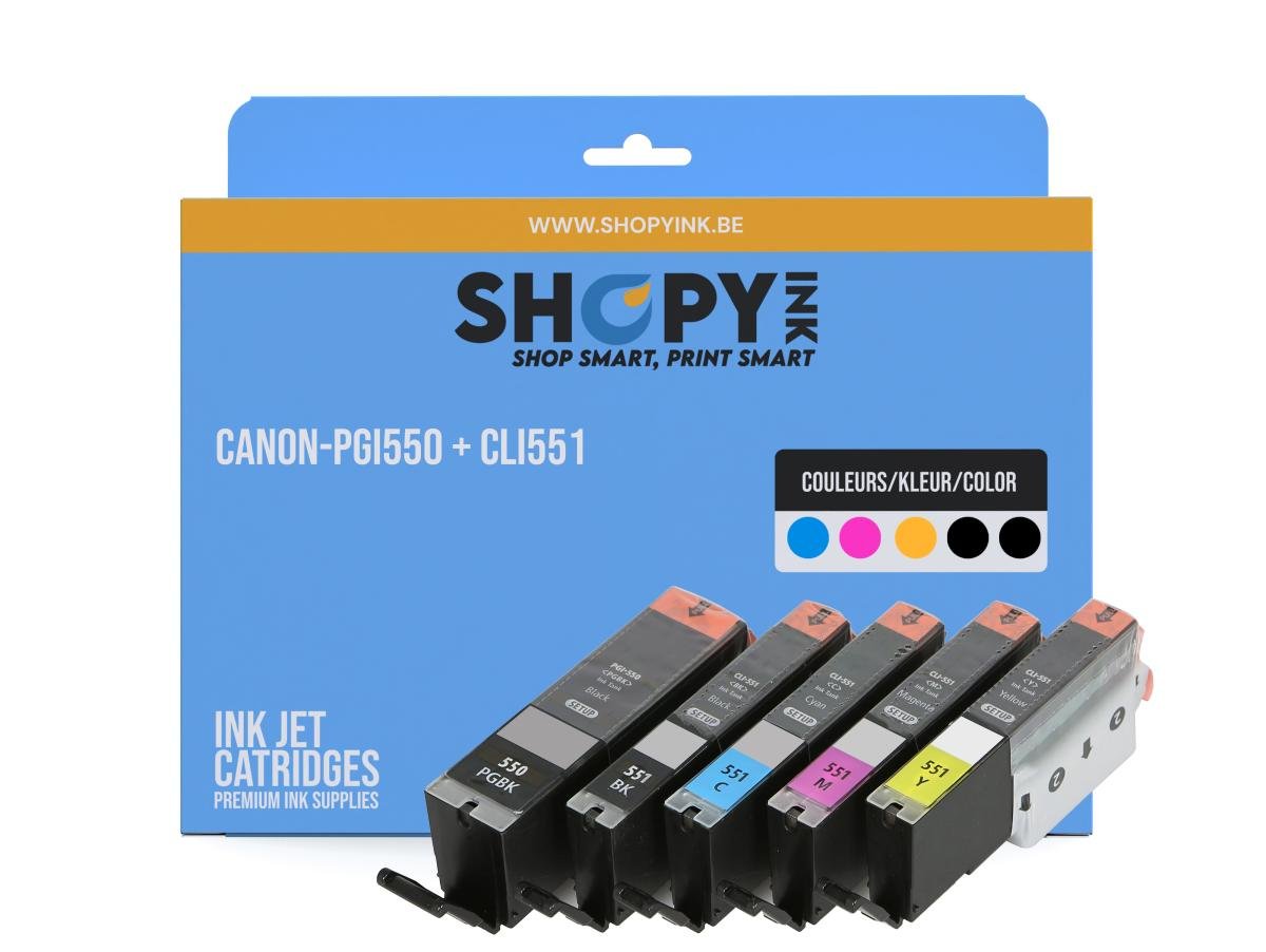 Canon PGI-550 (PGI550+CLI551) – Pack de cartuchos de tinta compatible