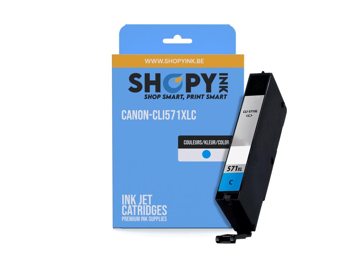 Canon CLI-571 (CLI-571C XL) – Cartucho de tinta Cian Compatible