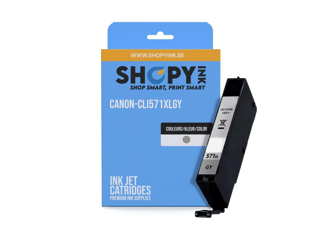 Canon CLI-571 XL (CLI-571XLGY) – Cartucho de tinta Gris Compatible