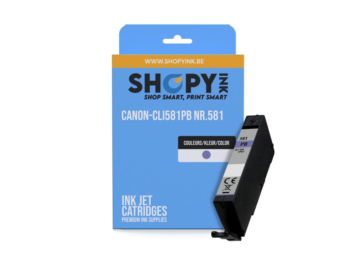 Canon CLI-581 (CLI-581 C/M/Y/BK) – Cartucho de tinta Foto azul Compatible