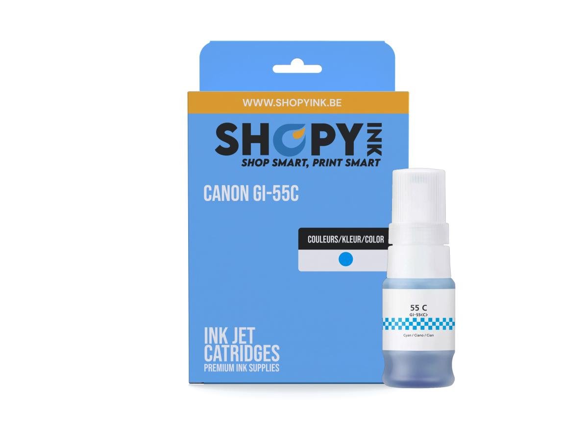 Canon GI55 (GI-55C) – Cartucho de tinta Cian Compatible
