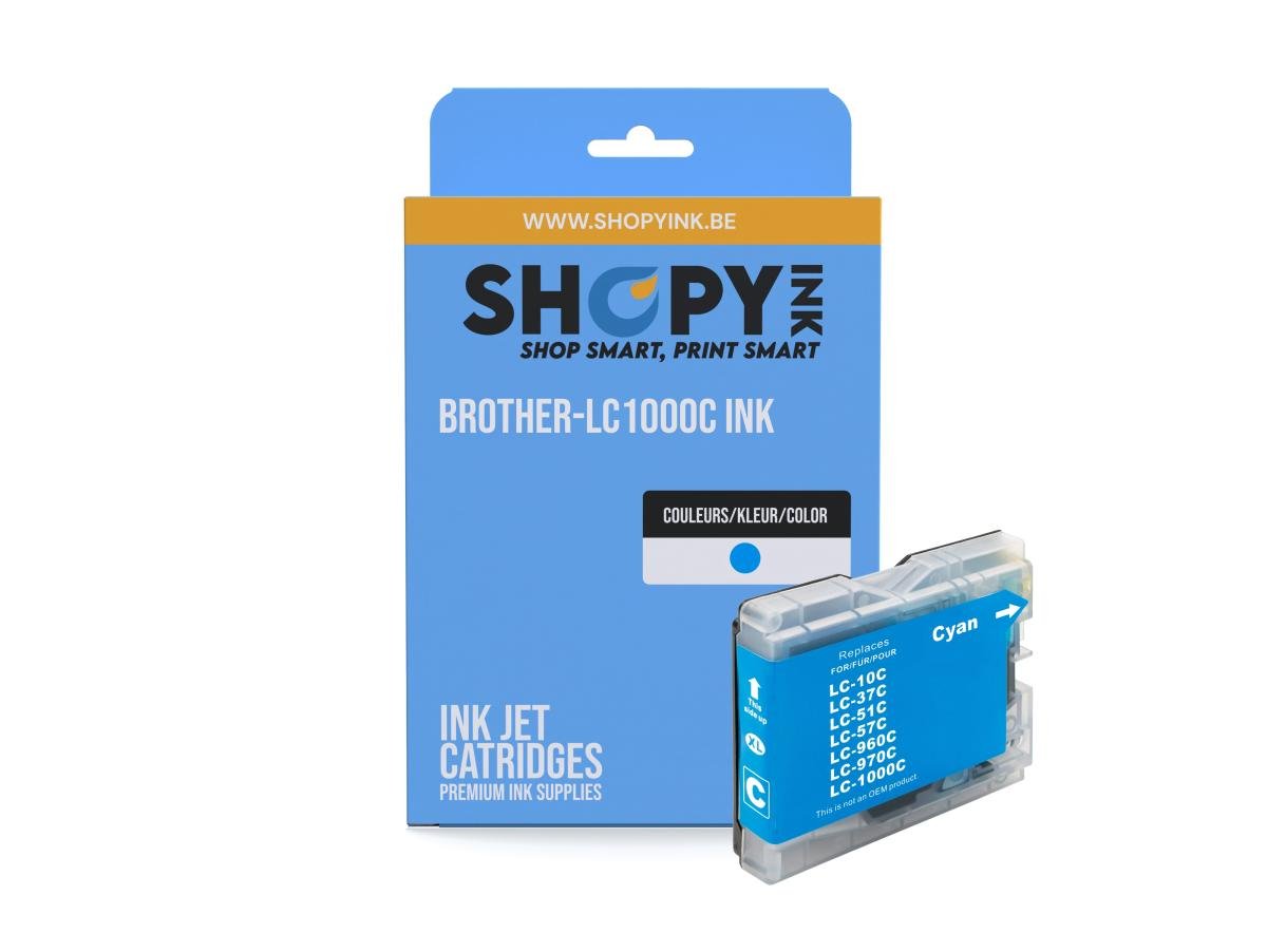 Brother LC-1000 (LC-1000C) – Cartucho de tinta Cian Compatible