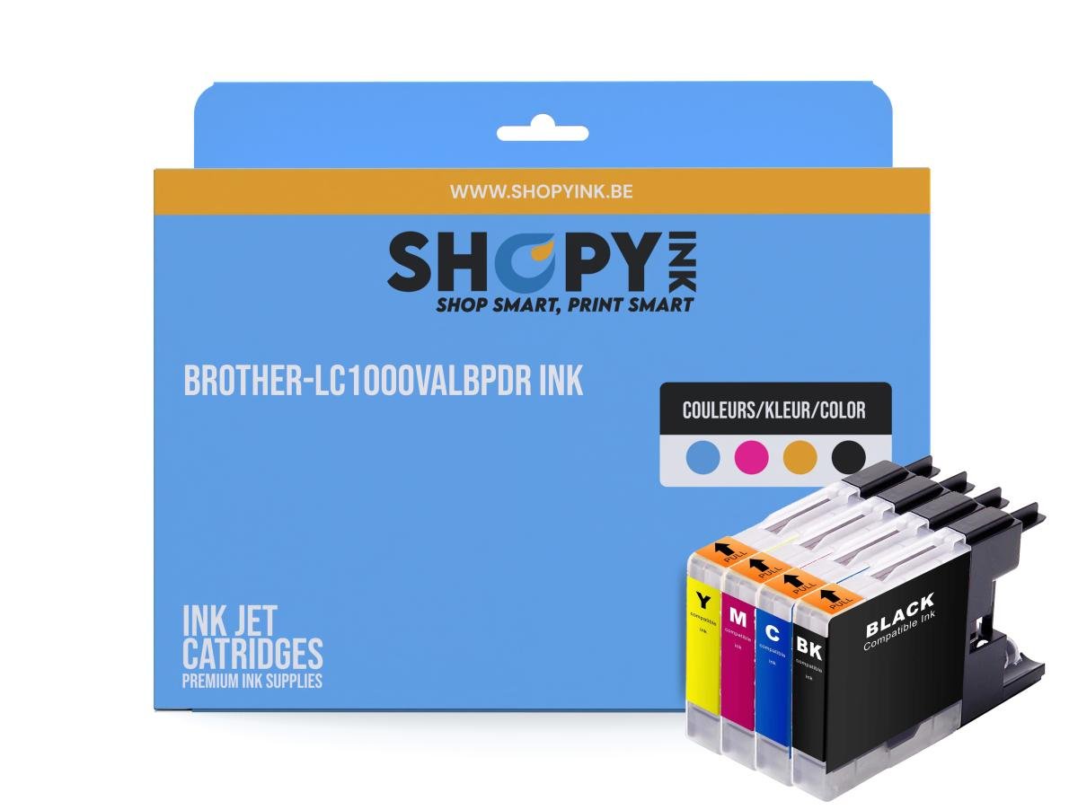Brother LC-1000 (LC-1000VALBP) – Pack de cartuchos de tinta compatible