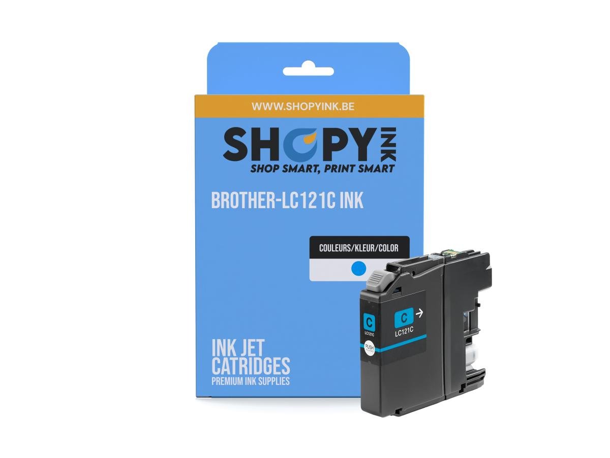 Brother LC-121 (LC-121C) – Cartucho de tinta Cian Compatible