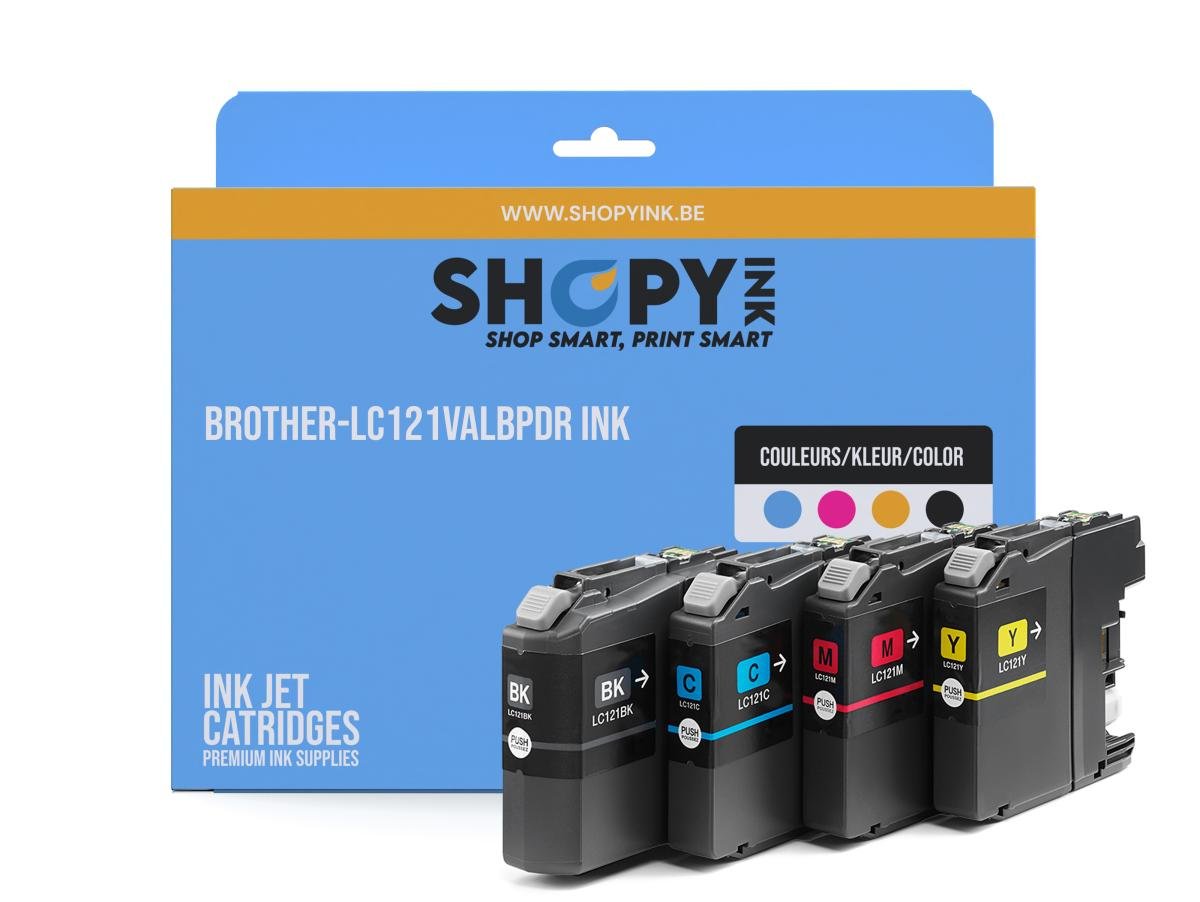 Brother LC-121 (LC-121VALBP) – Pack de cartuchos de tinta compatible