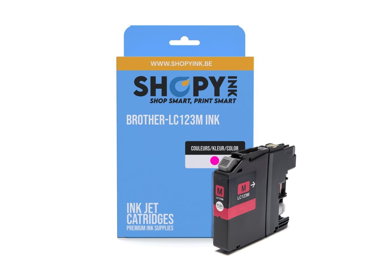 Brother LC-123 (LC-123M) – Cartucho de tinta Magenta Compatible