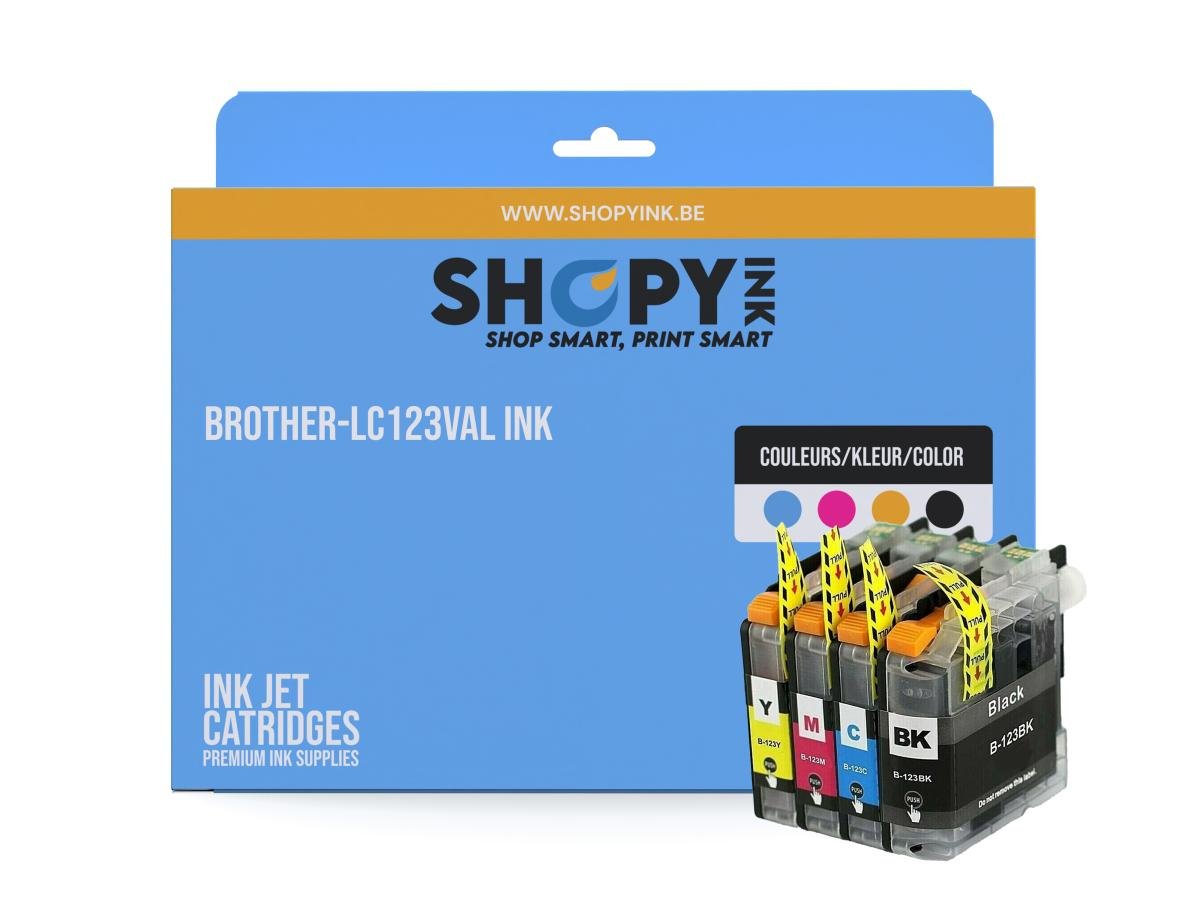 Brother LC-123 (LC-123VALBP) – Pack de cartuchos de tinta compatible
