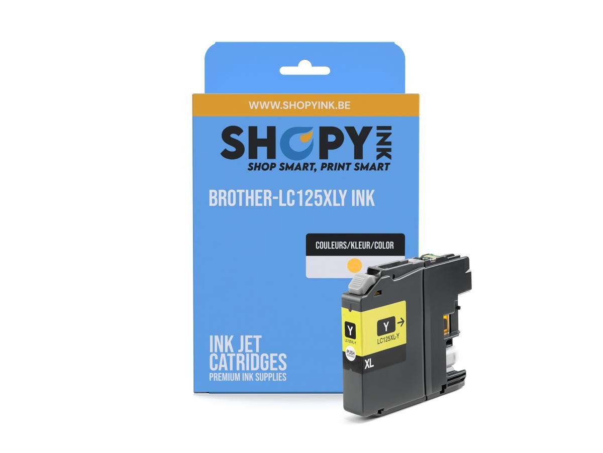Brother LC-125 (LC-125XLY) – Cartucho de tinta Amarillo Compatible