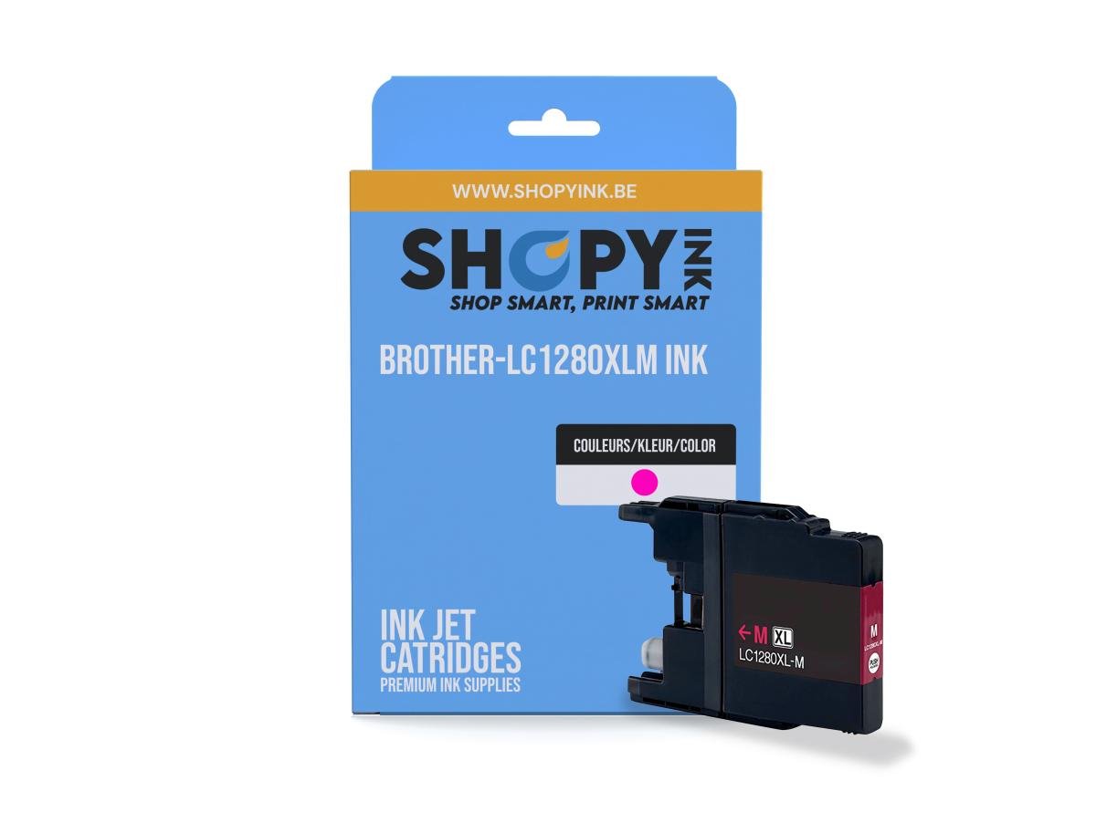 Brother LC-1280 (LC-1280XLM) – Cartucho de tinta Magenta Compatible