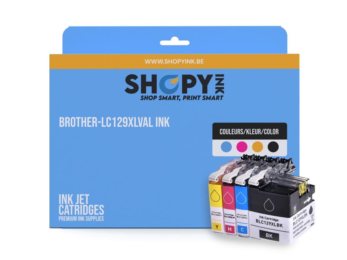 Brother LC-129 (LC-129XLVALBP) – Pack de cartuchos de tinta compatible