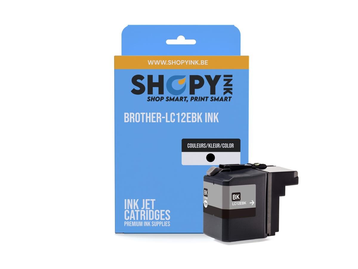 Brother LC-12E (LC-12EBK) – Cartucho de tinta Negro Compatible