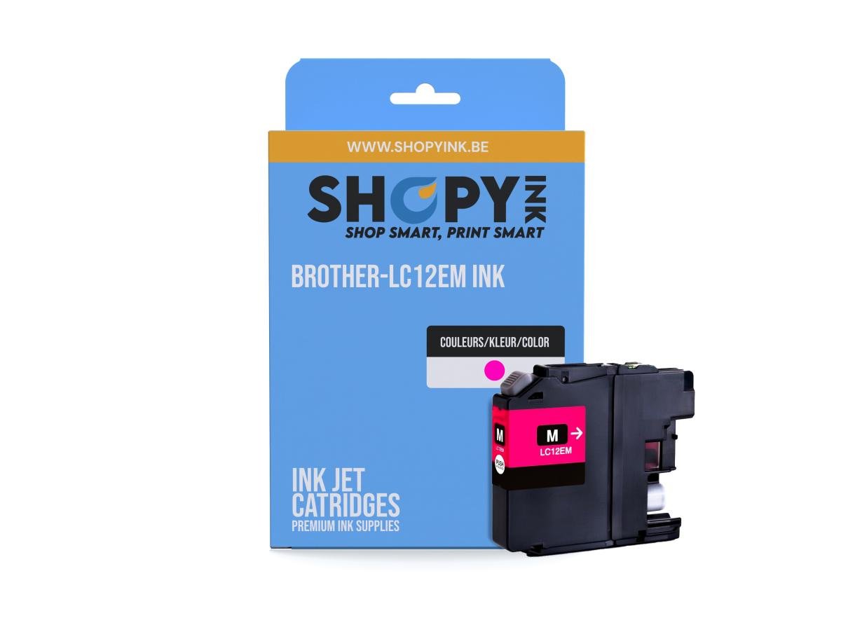 Brother LC-12E (LC-12EM) – Cartucho de tinta Magenta Compatible