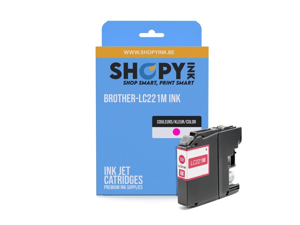 Brother LC-221 (LC-221M) – Cartucho de tinta Magenta Compatible