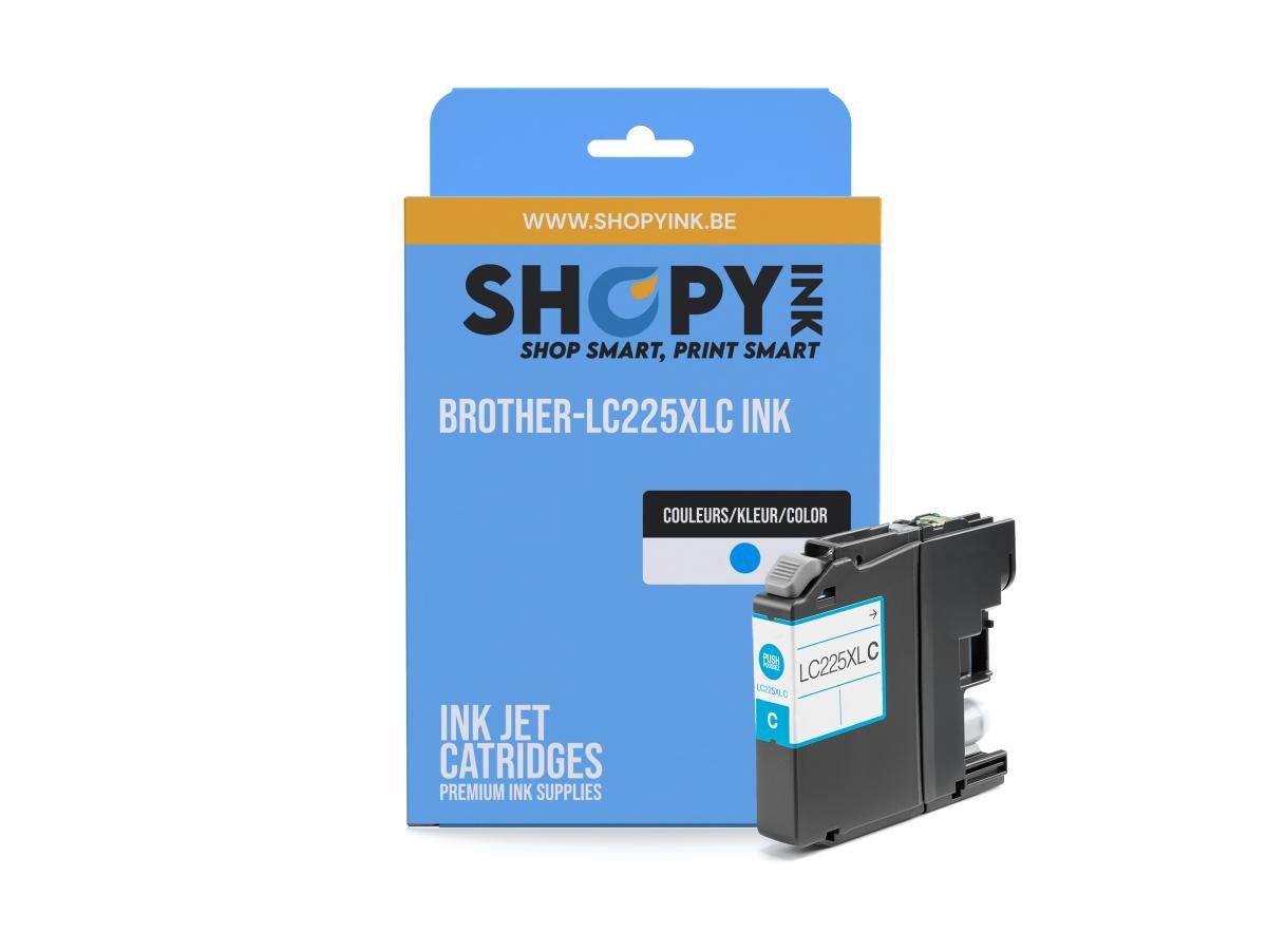 Brother LC-225 (LC-225XLC) – Cartucho de tinta Cian Compatible