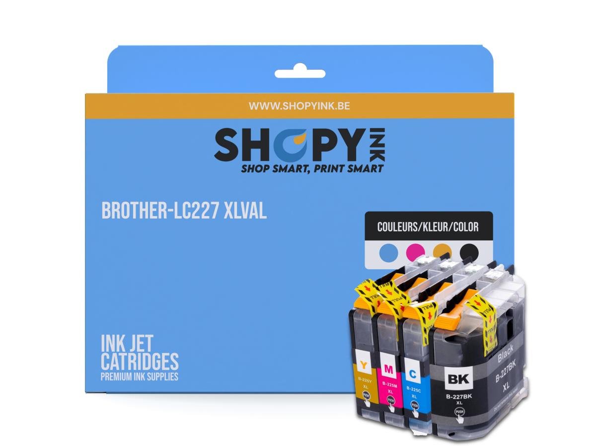 Brother LC-227 (LC-227XLVALBP) – Pack de cartuchos de tinta compatible