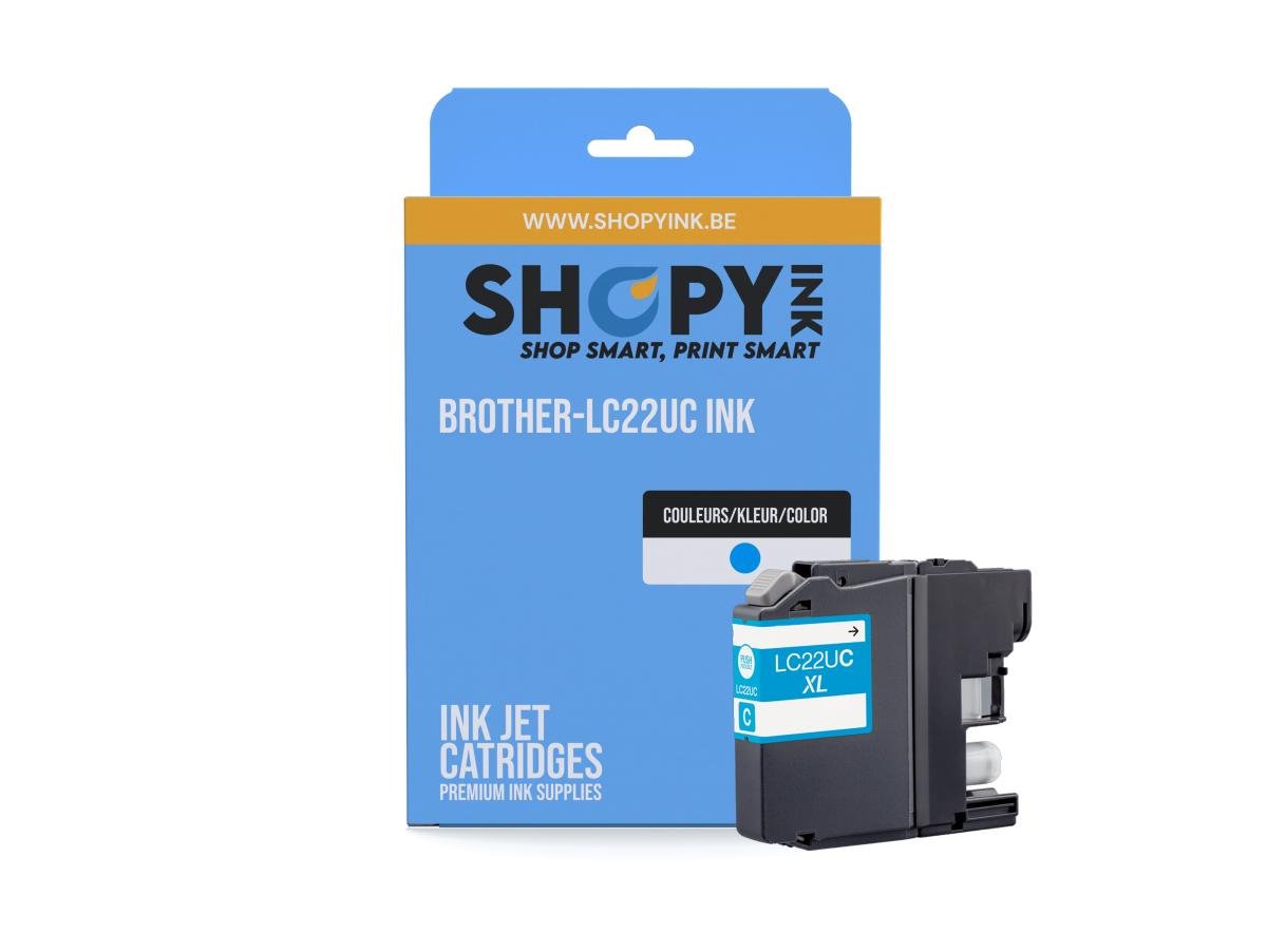 Brother LC-22U (LC-22UC) – Cartucho de tinta Cian Compatible