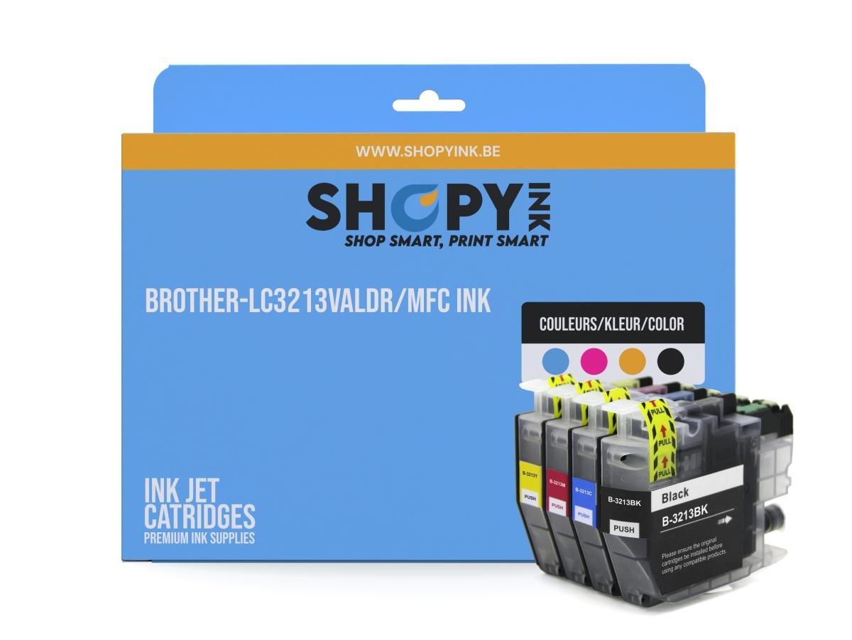 Brother LC-3213 (LC-3213VAL) – Pack de cartuchos de tinta compatible
