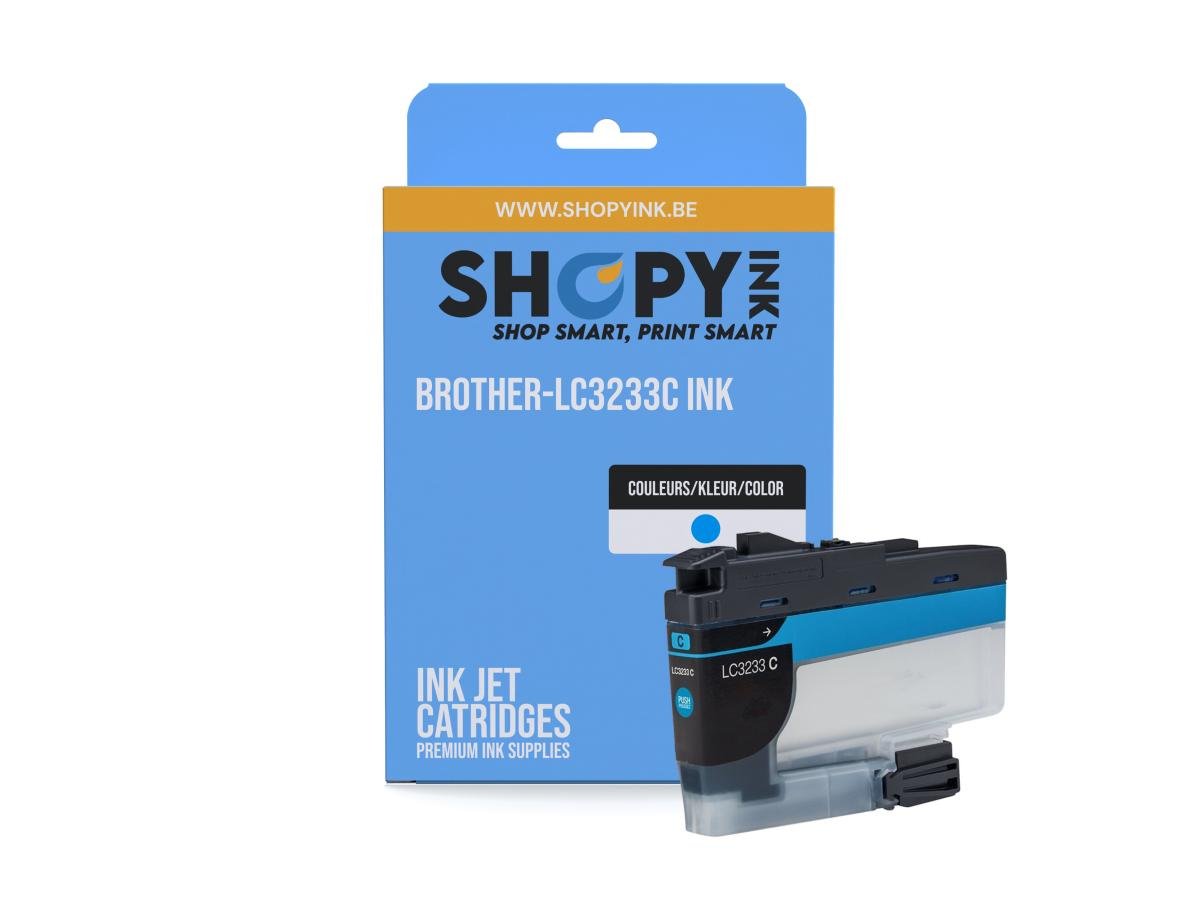 Brother LC-3233 (LC-3233C) – Cartucho de tinta Cian Compatible