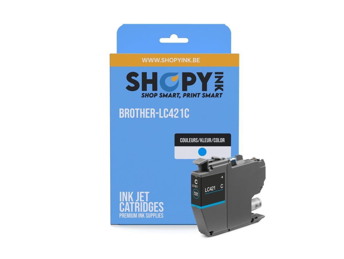 Brother LC-421 (LC-421C) – Cartucho de tinta Cian Compatible