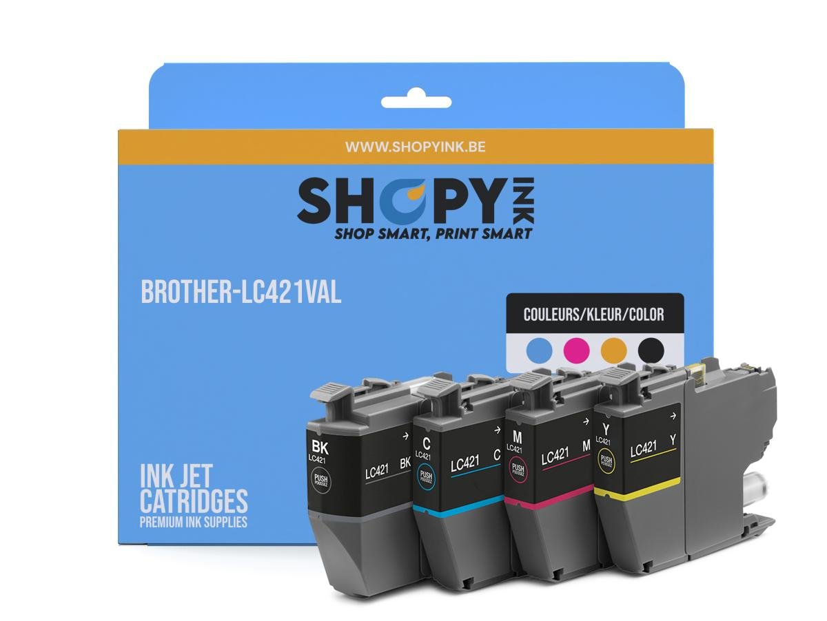 Brother LC-421 (LC-421VAL) – Pack de cartuchos de tinta compatible