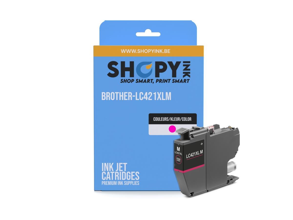 Brother LC-421 (LC-421XLM) – Cartucho de tinta Magenta Compatible