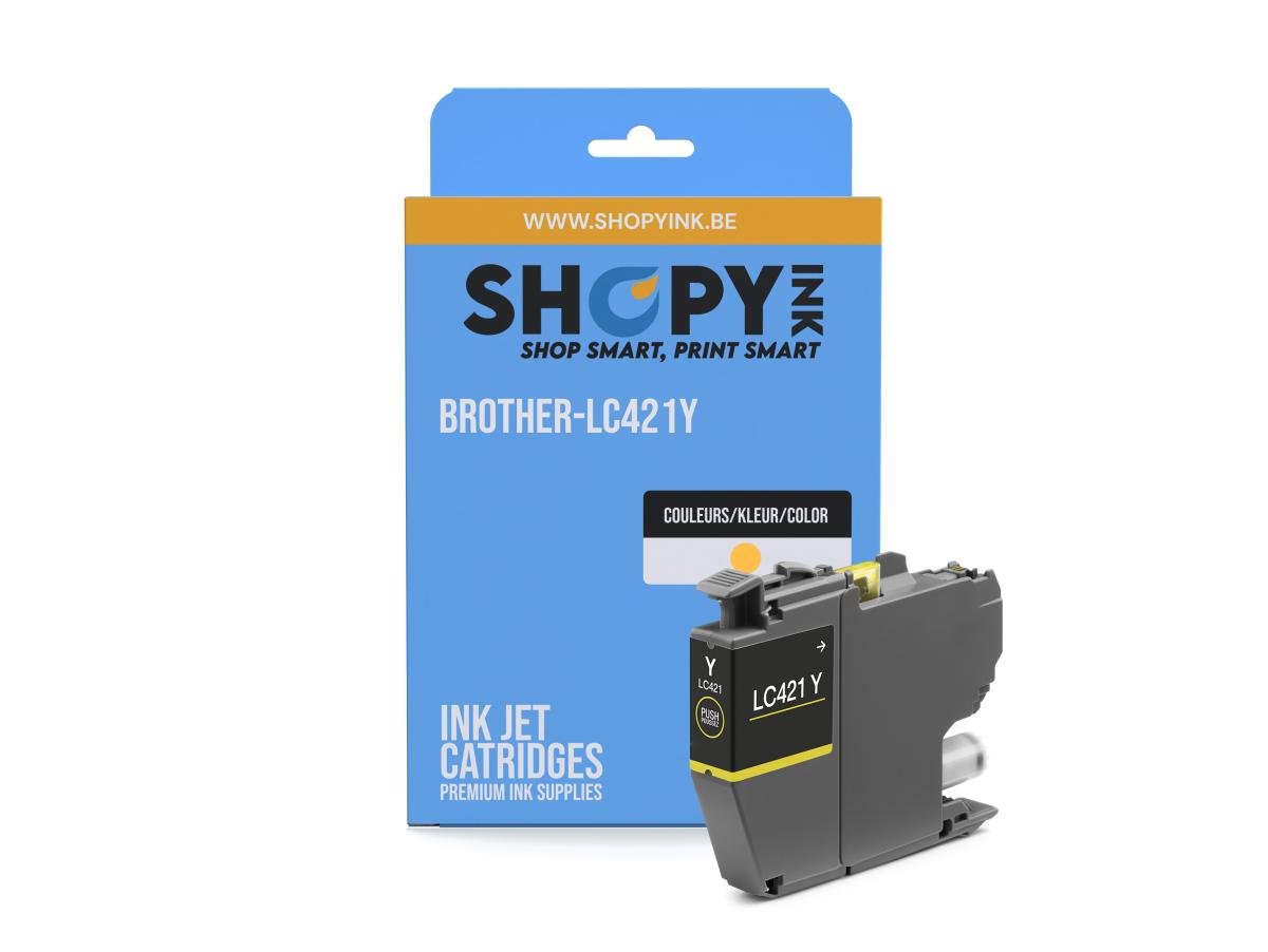 Brother LC-421 (LC-421Y) – Cartucho de tinta Amarillo Compatible