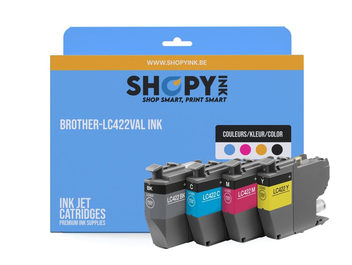 Brother LC-422 (LC-422VAL) – Pack de cartuchos de tinta compatible
