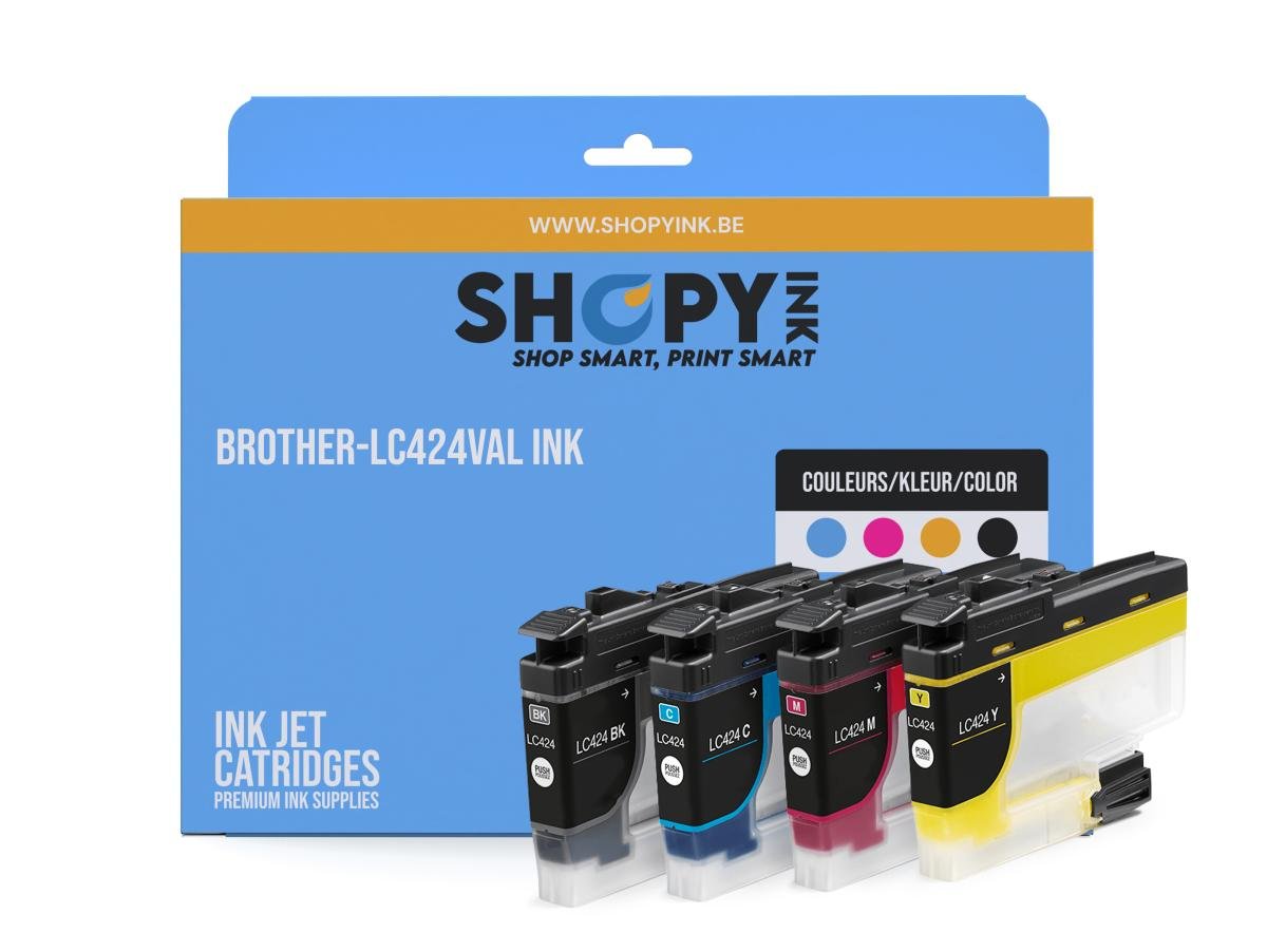 Brother LC-424 (LC-424VAL) – Pack de cartuchos de tinta compatible
