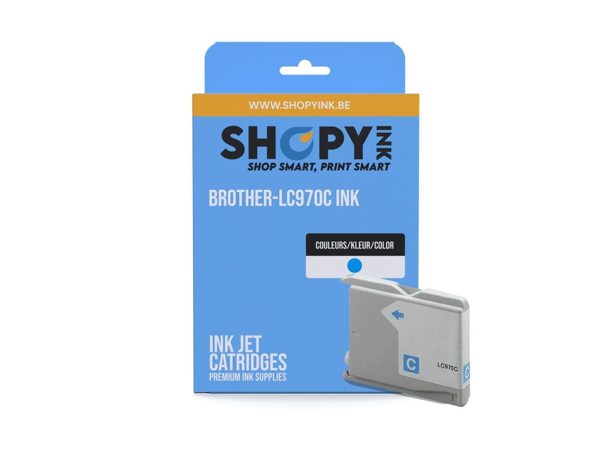 Brother LC-970 (LC-970C) – Cartucho de tinta Cian Compatible