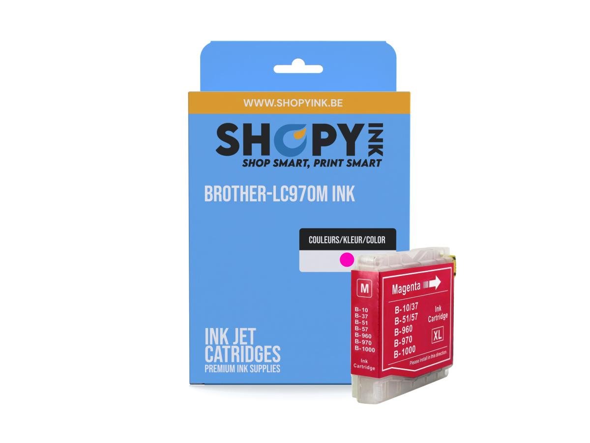 Brother LC-970 (LC-970M) – Cartucho de tinta Magenta Compatible