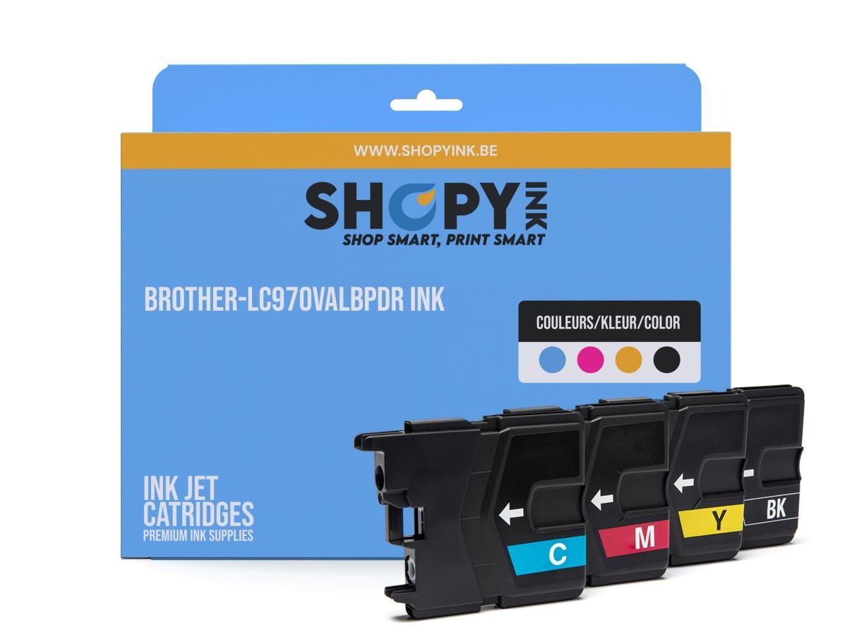 Brother LC-970 (LC-970VALBP) – Pack de cartuchos de tinta compatible