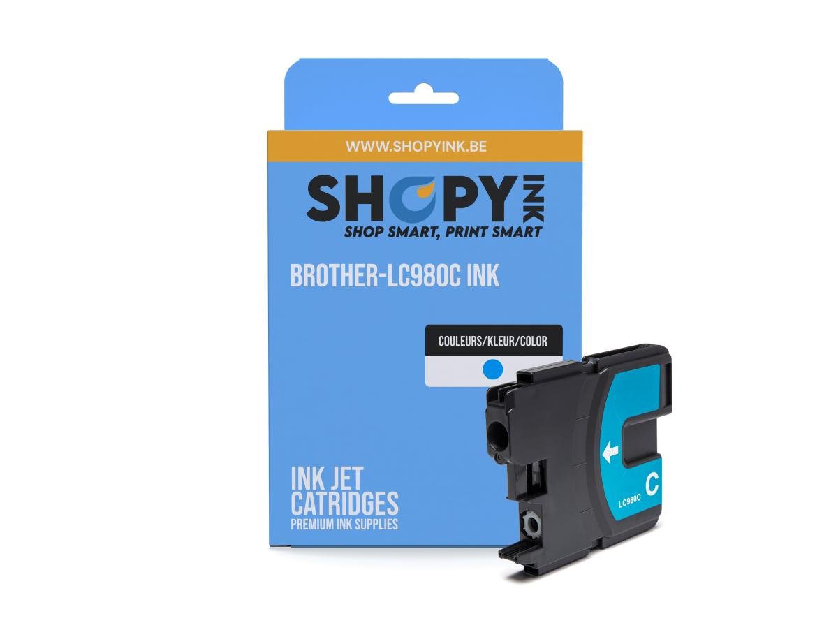 Brother LC-980 (LC-980C) – Cartucho de tinta Cian Compatible