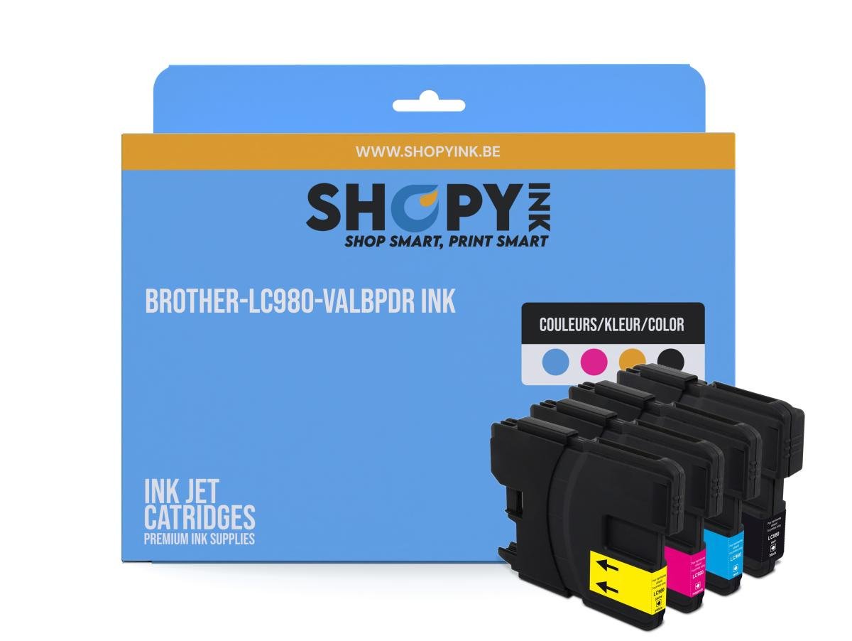 Brother LC-980 (LC-980VALBP) – Pack de cartuchos de tinta compatible