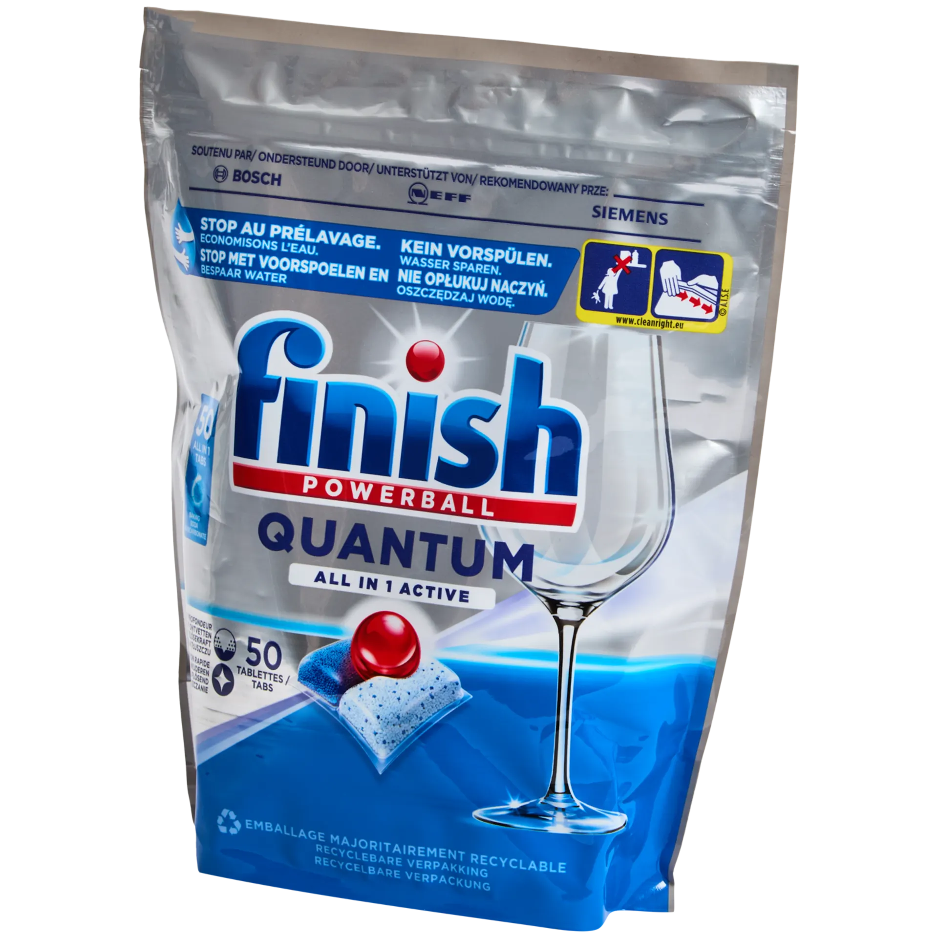 Pastillas para lavavajillas Finish Powerball Quantum All-In-1 Active