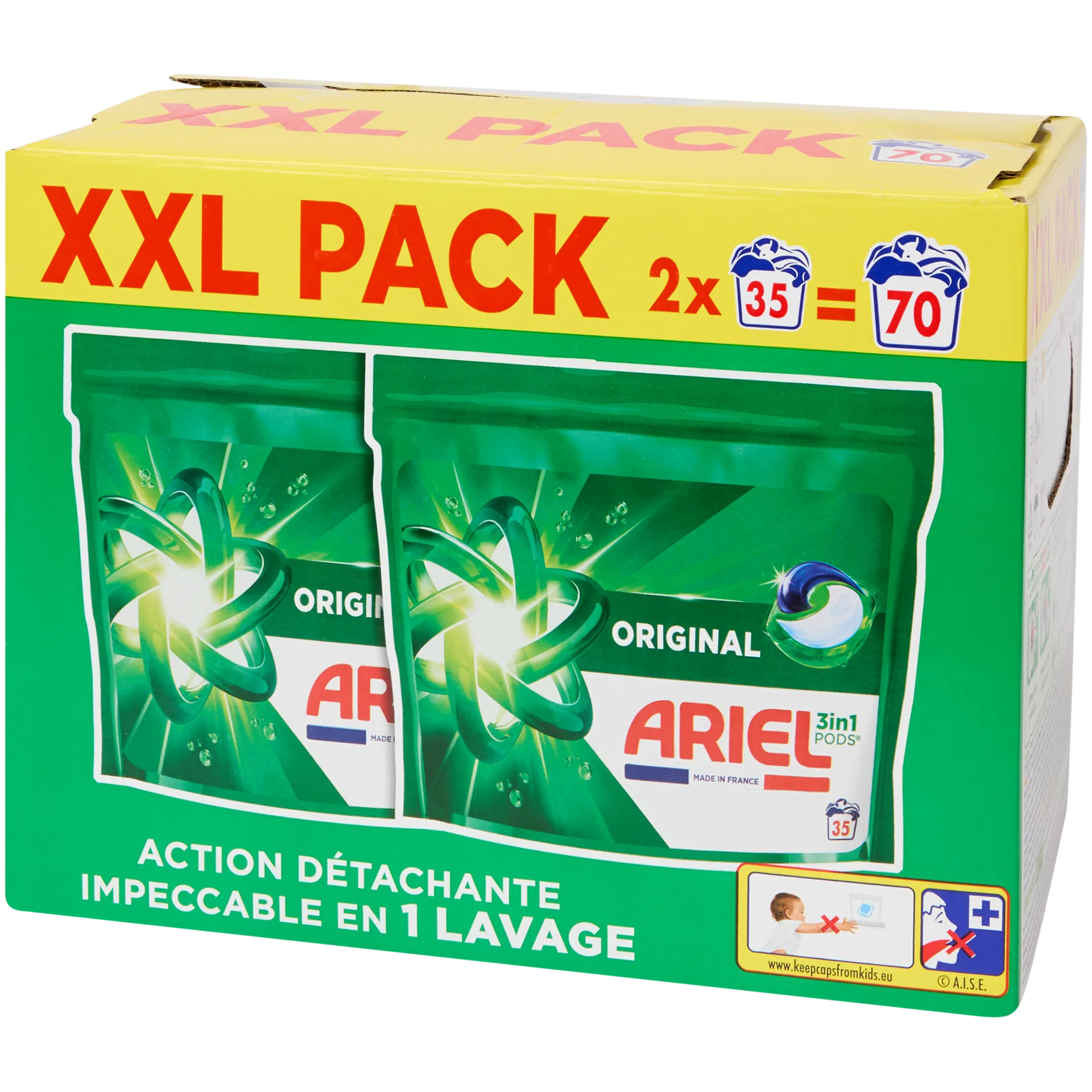 Cápsulas de detergente 3-in-1 XXL Ariel
