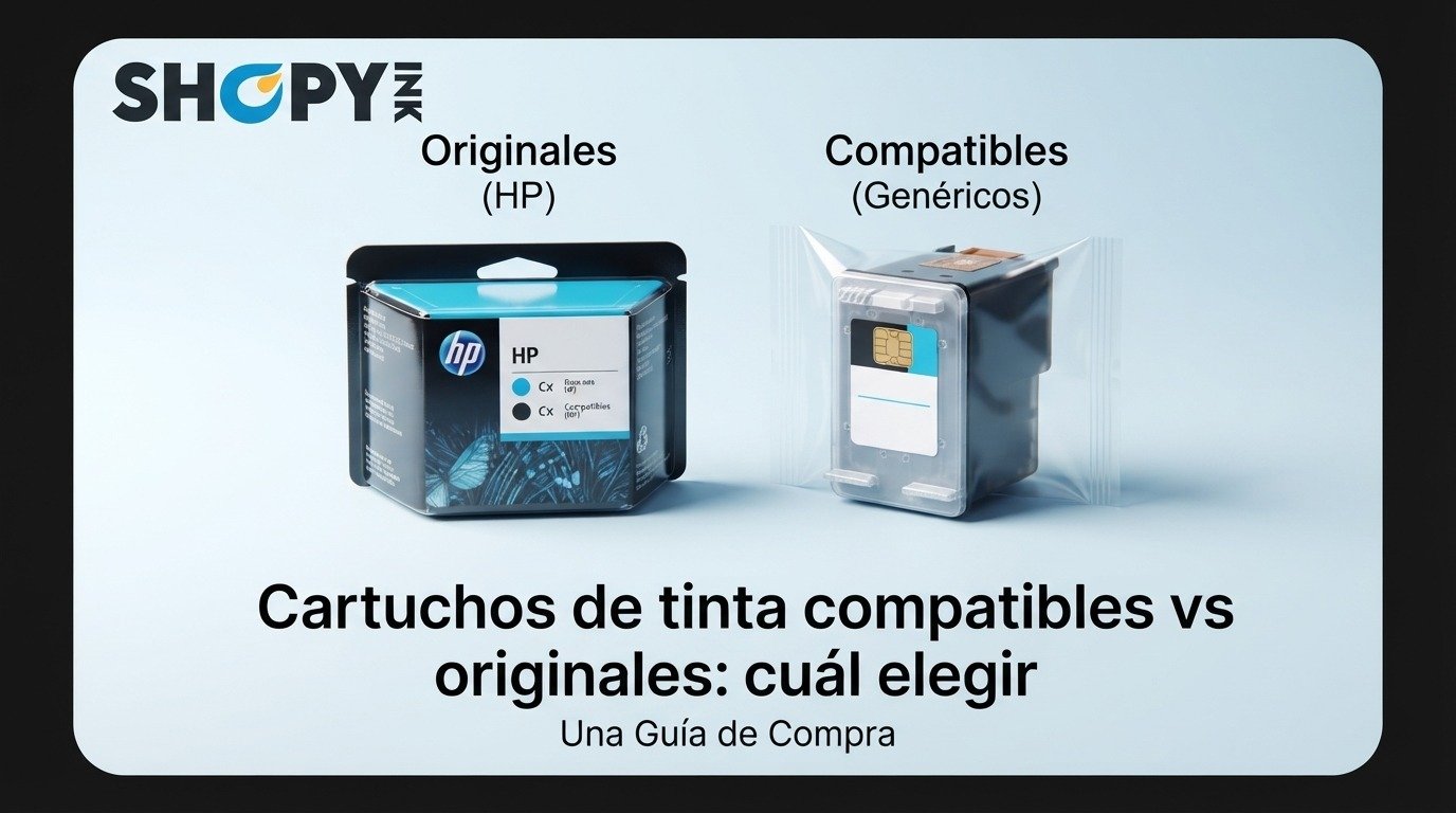 Cartuchos de tinta compatibles vs originales: cuál elegir