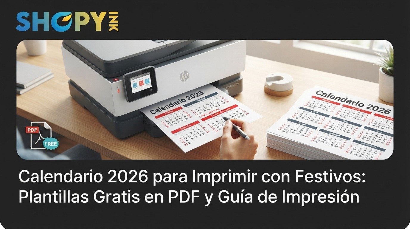 Calendario 2026 para Imprimir con Festivos: Plantillas Gratis en PDF y Guía de Impresión